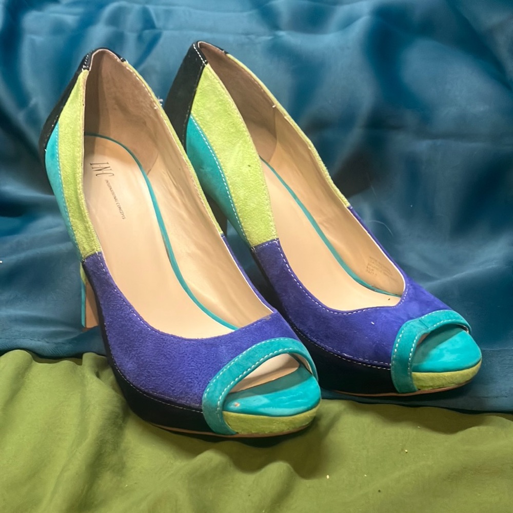 COPY - International Concepts blue green purple and black heels  |  women’s siz…